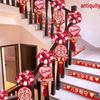 Creative Wedding Stair and Escalator Decoration Set with Ribbons and Flowers