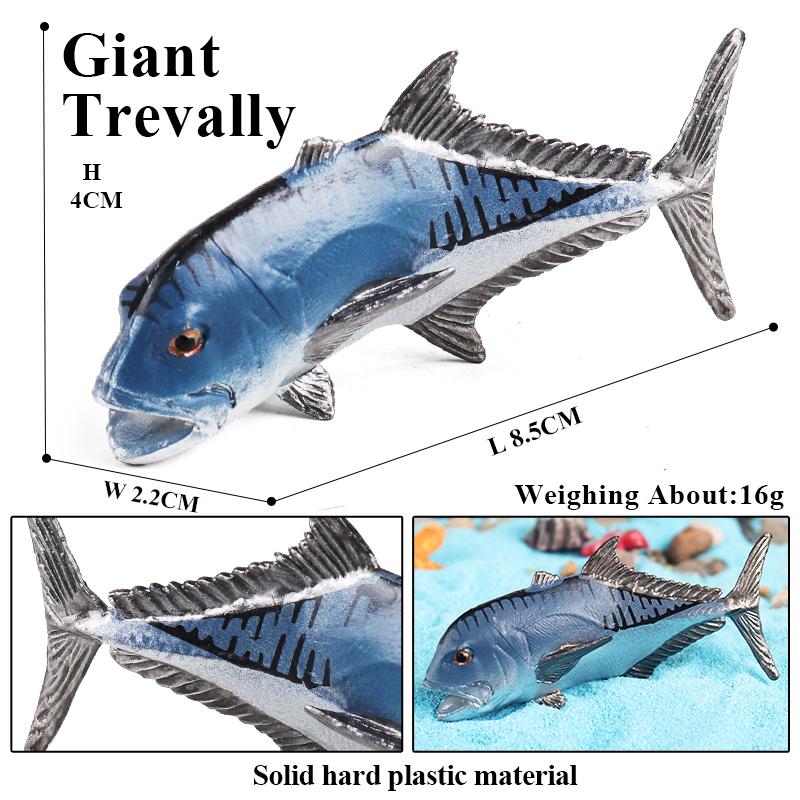 Oenux Модель Морская жизнь Рыба-клоун Лосось Окунь Морское Океаническое Животное Фигурки ПВХ Высокое Качество Образование Миниатюра Пляж Детская Игрушка