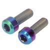 RISK 2 шт. Фиксирующий винт дроссельной заслонки под палец/большой палец, титановый сплав, фиксирующий винт переключателя скорости под палец, M5x14 мм для горного/шоссейного велосипеда