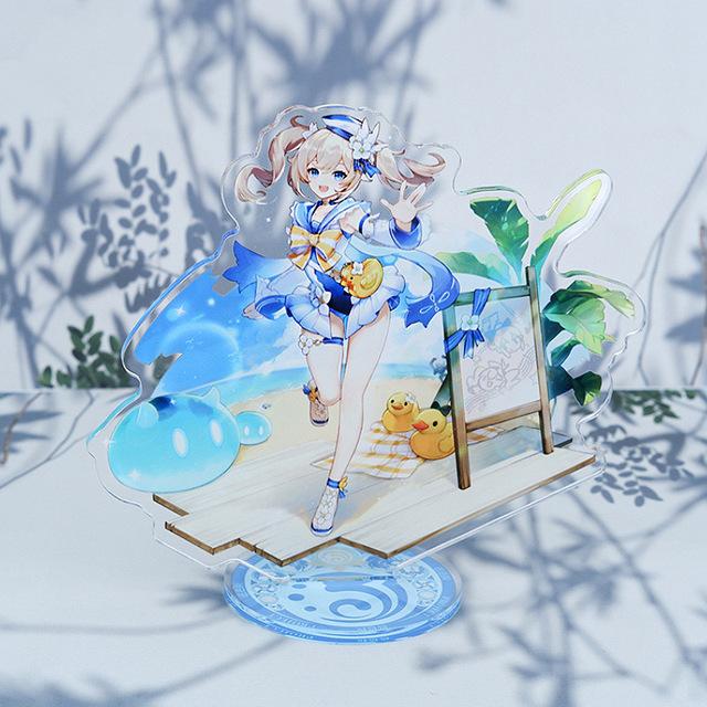Genshin Anime Cartoon Acrylic Material Figure Puppet Doll Plate Desk Decor Standing Sign Game CollectionKids Collect Toys