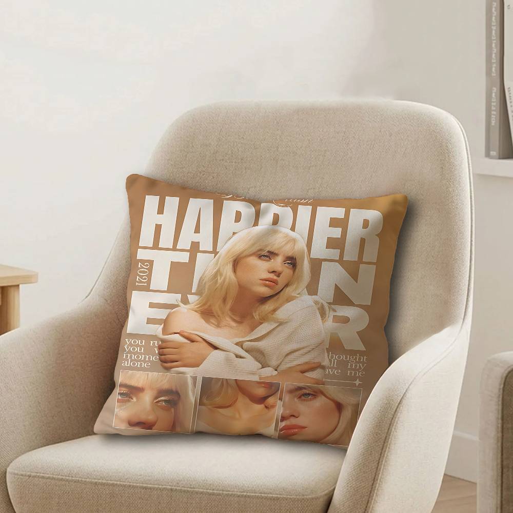 Hot Singer BBillies EEilishS Pillow Anime Pillow Sofa Bed Head Pillow Cover Cushion Cover x cm Fashion