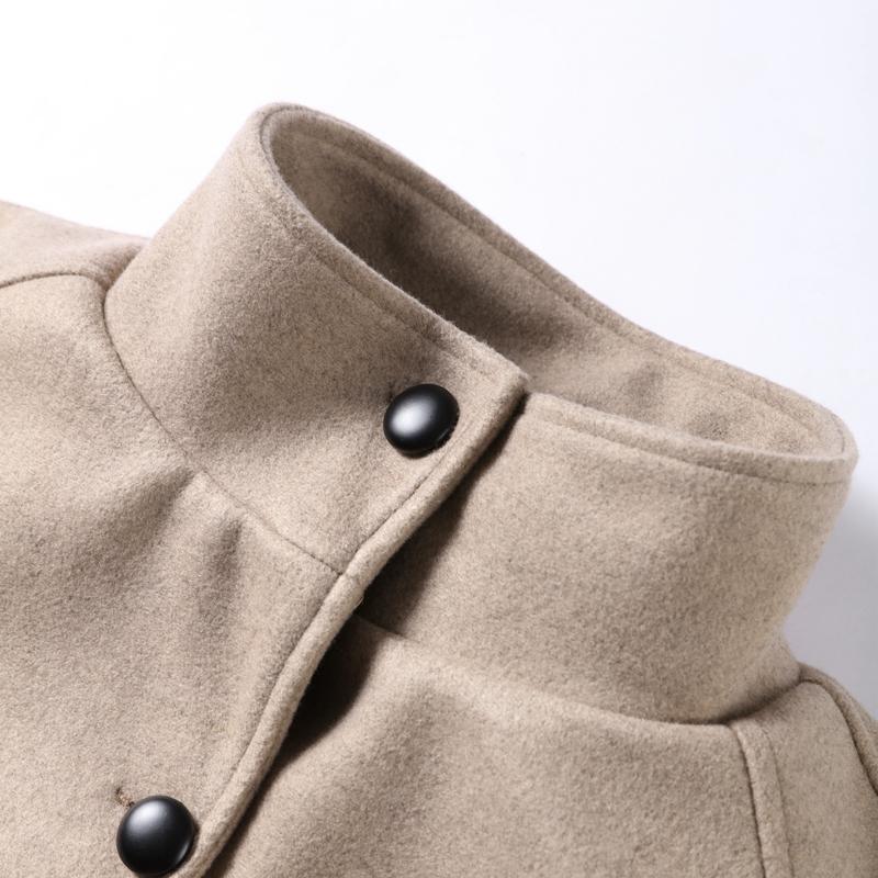 Элегантный воротник-шарф Короткие куртки женские повседневные свободные однотонные однобортные куртки женские осенне-зимние шикарные высокие верхние одежды