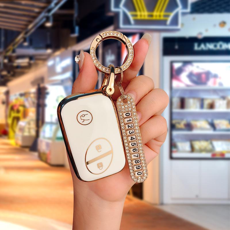 BYD I3 Key Case for S6, G3R, L3, S7, F0, E6, M6, Tang - Unisex Car Shell Bag Buckle for Older Models