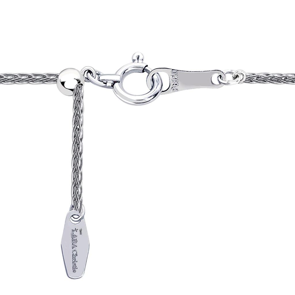 Platinum Chain Necklace Pt850 Triple Spike Width Maximum 45cm Length Adjustable [Lara Christie] 0.9mm Approx. 3.5g Lc97-0069