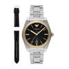 AR80077SET Silver Watch [Emporio Armani] Men's