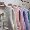 Women's Autumn and Winter Sweet Plate Button Knitted Cardigan Sweater