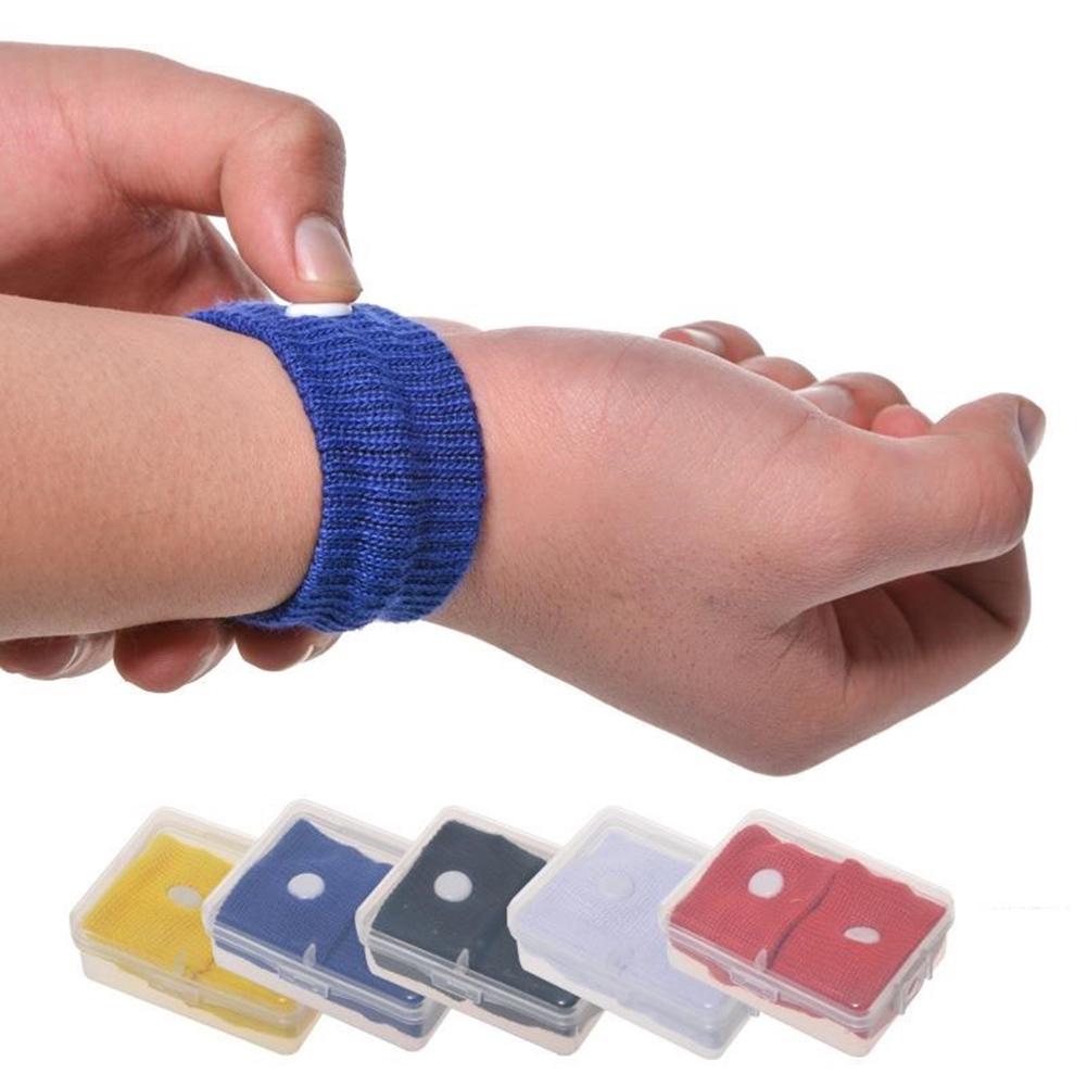 1Pair Anti Nausea Carsickness Seasick Motion Sickness Relief Wristband Bracelet