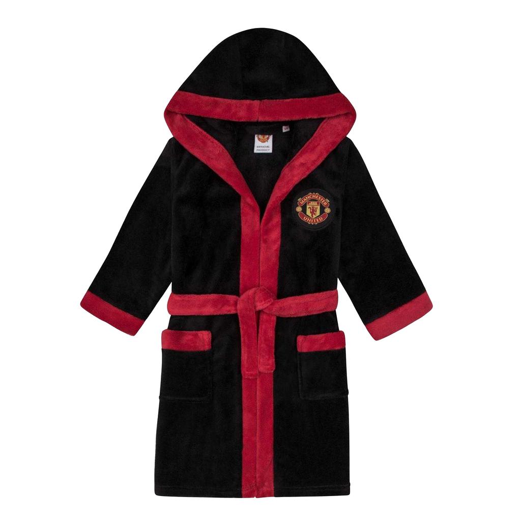 Manchester United FC Boys Crest Fleece Dressing Gown