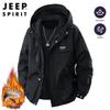 JEEP SPIRIT Men's Autumn/Winter Hooded Outdoor Jacket