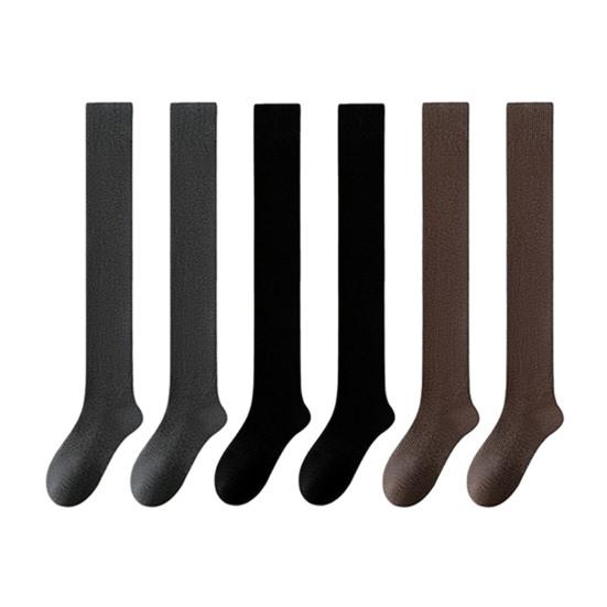 Женские чулки выше колена, эластичные рубчатые чулки выше колена, самонагревающиеся дышащие носки для сапог для свиданий, вечеринок, уличной одежды