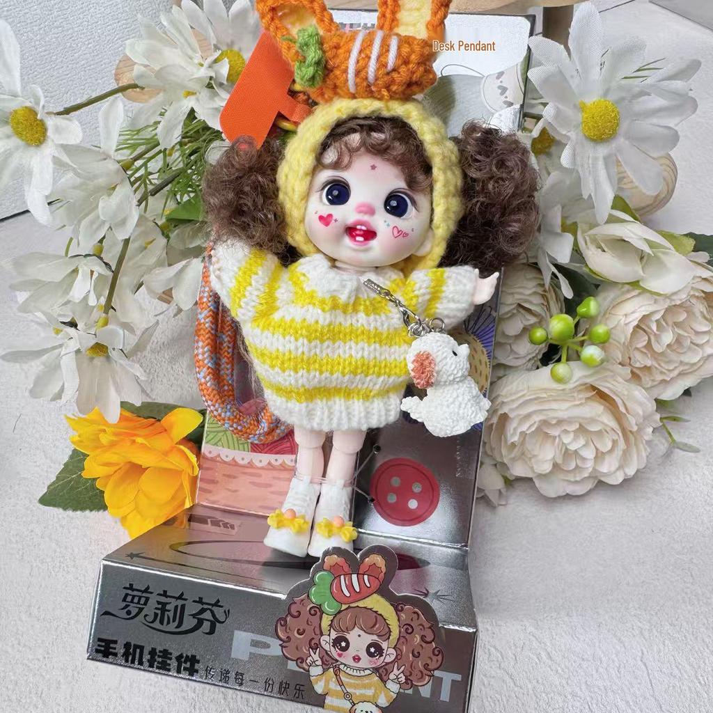 Loli Fen Модный Телефонный Брелок-Игрушка Силиконовая Кукла-Переодевашка - Милая Девочка Подарок на День Рождения Украшение