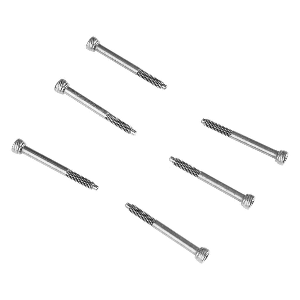 6PCS 42mm Electric Guitar Bridge Screws Double Locking Tremolo Bridge Screw Black Nickel