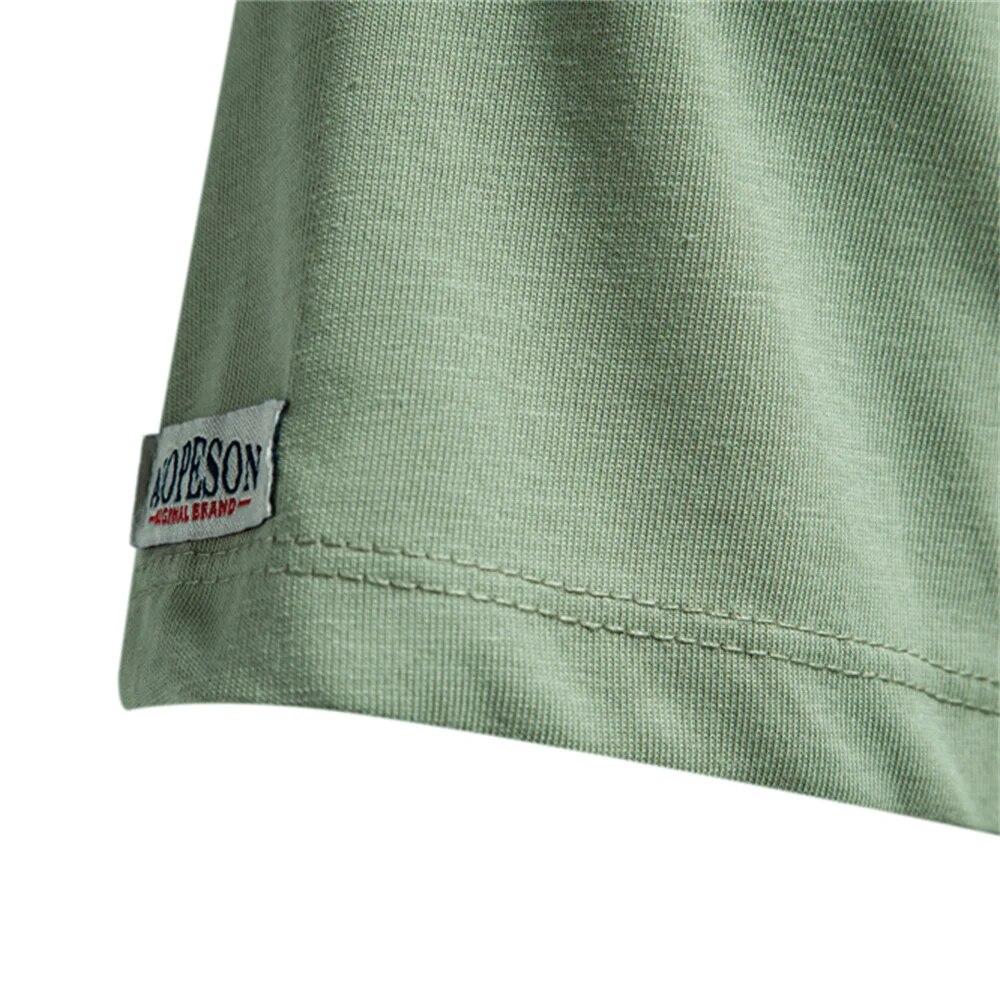 Летняя крутая футболка из смесового хлопка для мужчин, мужские футболки с коротким рукавом и качественной вышивкой