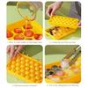 Yousheng Sphere Ice Cube Tray with Lid BPA-Free Stackable Plastic Mold for Whiskey Cocktails Easy-Release Space-Saving Ice Maker for Home Bar Party
