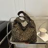 Korean Style Large Capacity Leopard Print Women's Shoulder Bag - 2025 Autumn Casual Tote