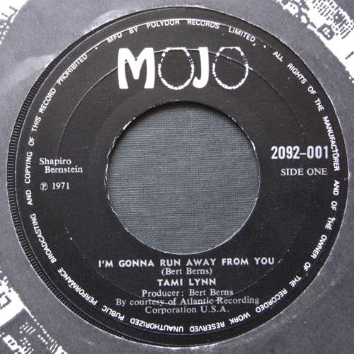 7-дюймовая пластинка TAMI LYNN - I'm Gonna Run Away From You 2092001 Mojo 1971 UK Соул/Фанк Б/У