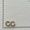 Серьги-каффы с золотистым ирисом и цирконами в корейском стиле - Элегантные и универсальные модные аксессуары для женщин