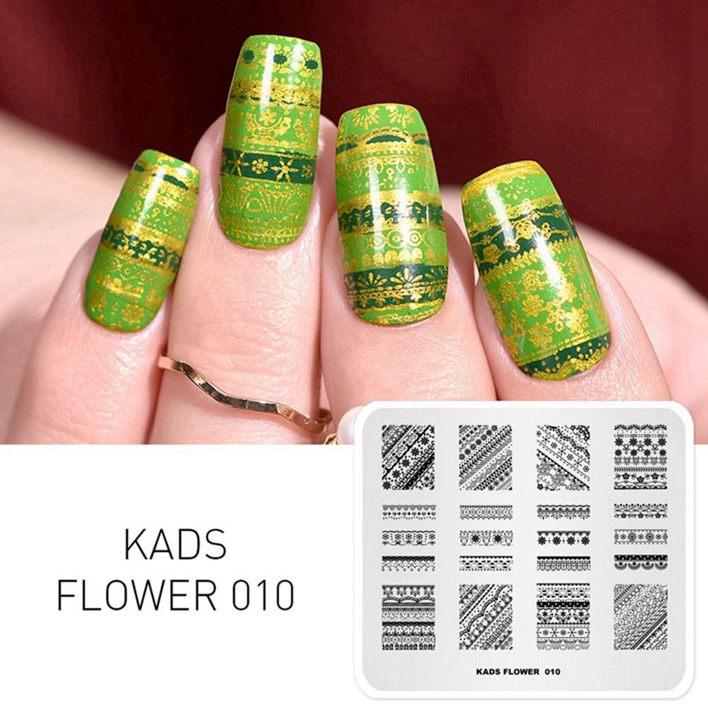 kads 53 Flower Series Nail Stamping Plates DIY Manicure Stamping Plate for Nail Art Template Nail Art Stamp Plates