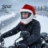 Мягкая шапка-шлем, рождественский Санта, чехол для мотоцикла, плюшевый чехол Клауса для украшения, рождественские праздничные аксессуары для мужчин