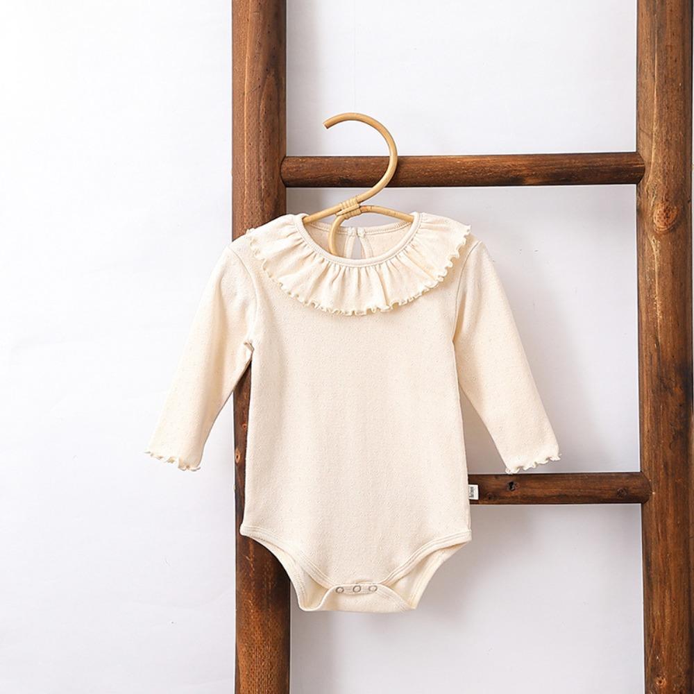 Pure Cotton Summer Baby Girl Bodysuit Skin-Friendly Boneless Design Baby Cotton Skirt Bodysuit Breathable Simple Comfortable