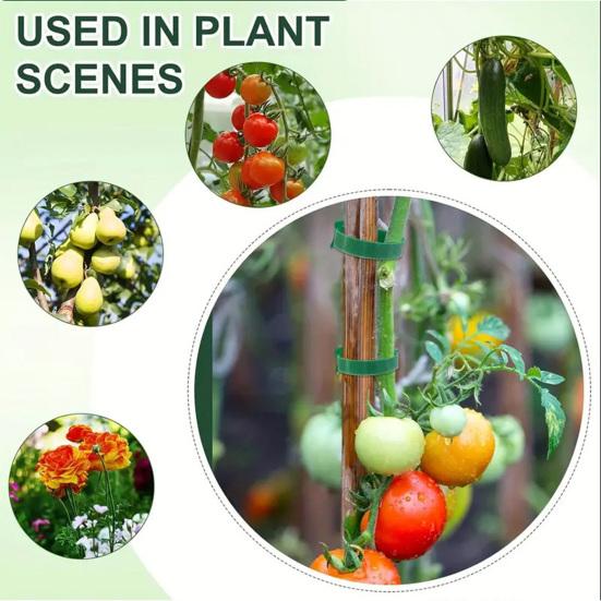 100 шт. Регулируемые подвязки для растений Рождественский венок Подвесные ремешки Нейлоновые садовые кабельные стяжки Украшение перил лестницы и двери