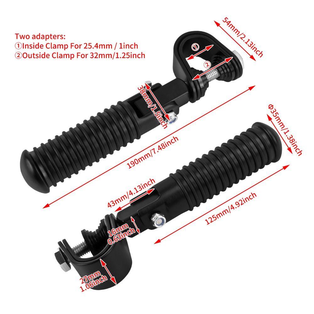 26mm-31mm Bumper Guard Universal Motorcycle Foot Pegs Replacement Foot Pegs Highway Crash Bar