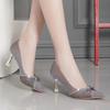 Модные милые легкие весенние туфли на шпильке без застежек женские милые удобные летние офисные туфли-лодочки Ga16