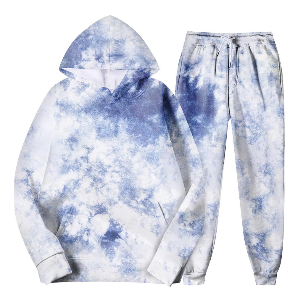 Мужской спортивный костюм с капюшоном, унисекс, двухсекционная одежда для бега, пуловер с длинными рукавами, толстовки с капюшоном + комплект спортивных штанов