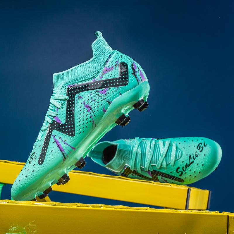 Новые высокие футбольные бутсы для мужчин, взрослых, молодежи, студентов, для занятий спортом на траве, для тренировок, для женщин