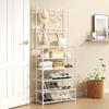 Shoe and Hat Rack Multi Functional Living Room Organizer Storage Shoes Cabinet Multi-Layer Floor-Standing Clothes Hanger Shelf