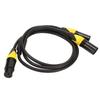Plug and Play Female to Dual Male Noiseless XLR Audio Y Adapter Cable  Speaker Connection