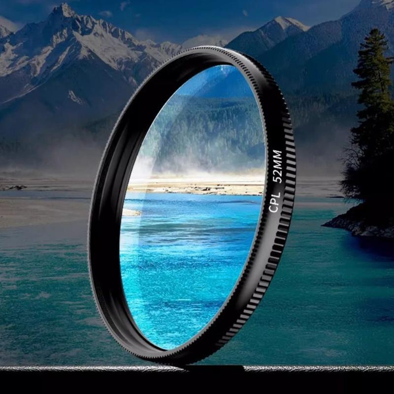 Universal Smartphone Camera Filter Clip with 18 Layer Not Reflective Coating CPL Polarizer for Landscape Portrait