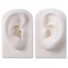 NOELAMOUR Силиконовые модели ушей, Набор из 1 шт. (Лево и право), Реалистичные модели ушей для пирсинга (белый)