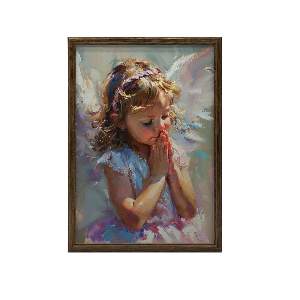 Pastel Angel Poster Pastel Angel Poster, 50X70 Cm, Black Aluminum Frame, 230 Gsm Matte Paper