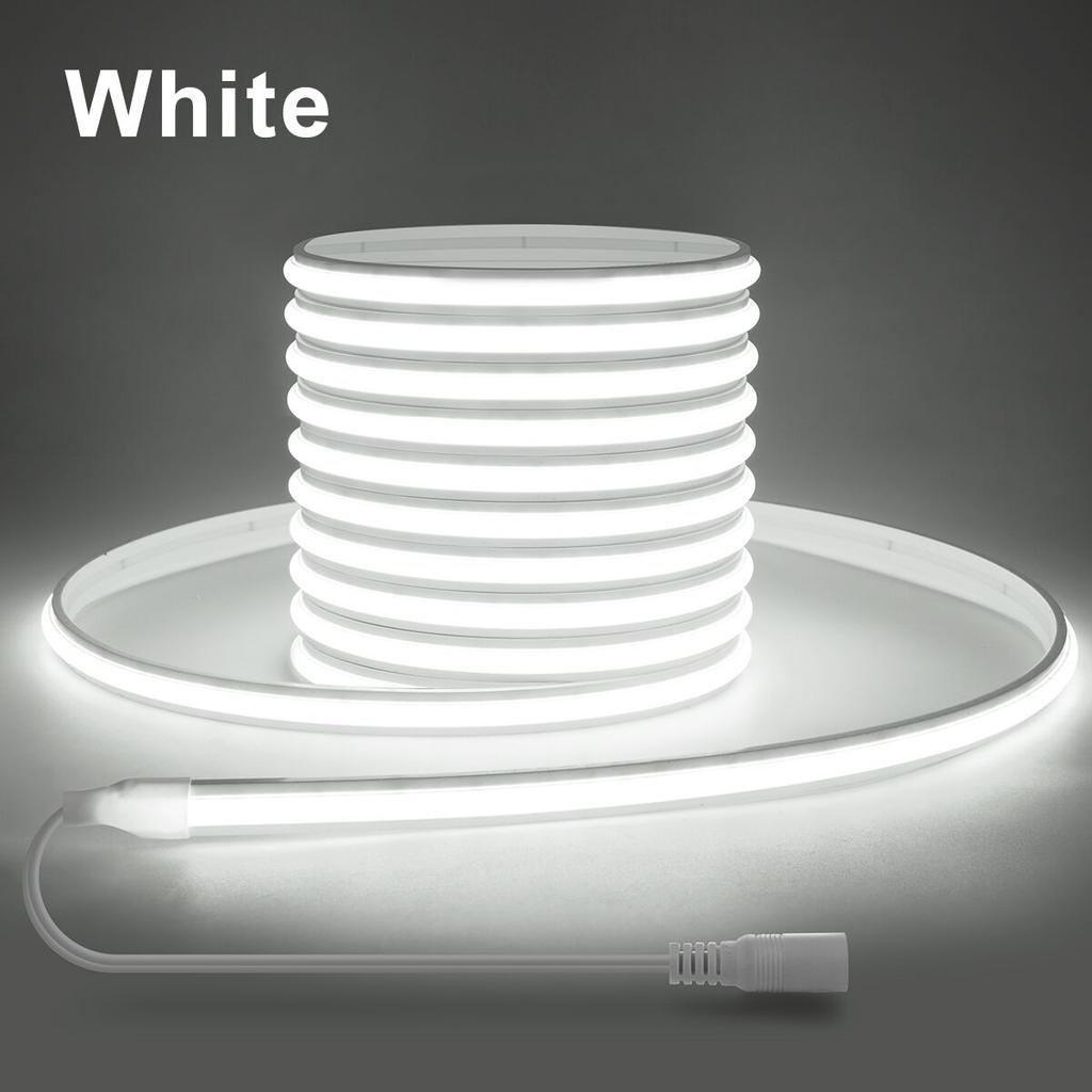 Высококачественная COB светодиодная неоновая лента 24V, равномерное свечение, без темных зон, самоклеящаяся неоновая лента, водонепроницаемая светодиодная веревка, декор для комнаты