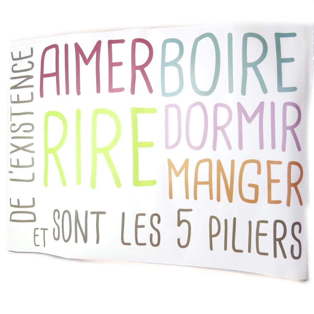 Les Trésors De Lily [N6195] - Лист наклеек «5 столпов существования» (50х70 см)