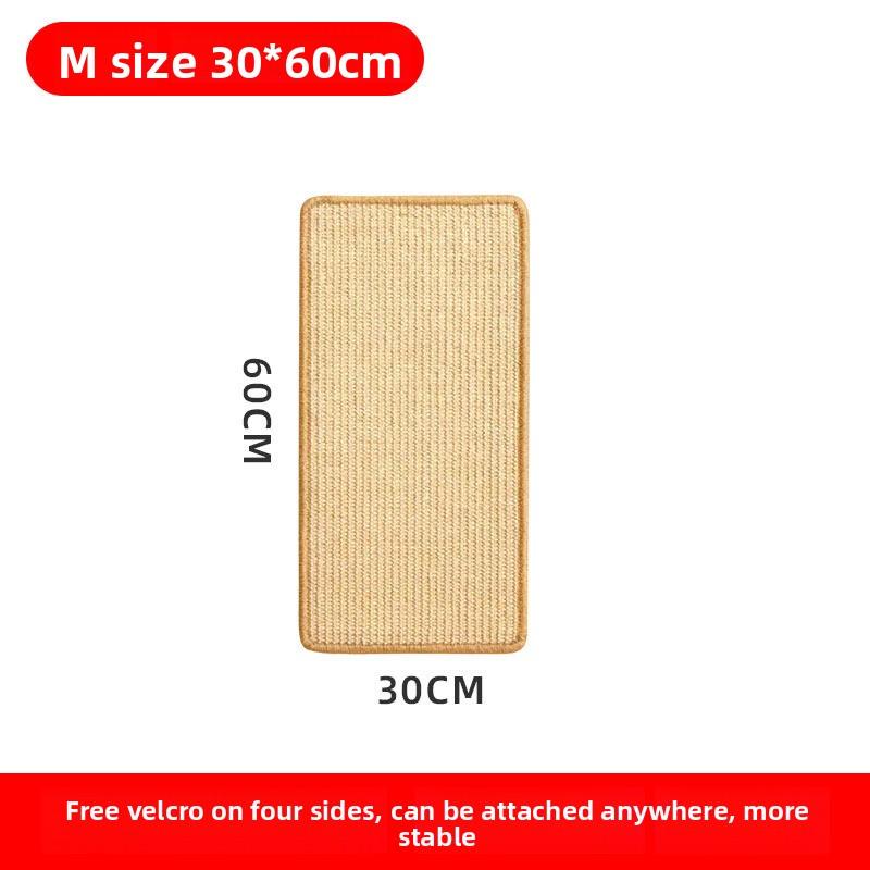 Sisal Cat Scratcher Pad Wall-Mounted, Durable Scratch-Resistant Pet Mat for Cats