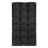 Planting Bag Garden Balcony Wall Vertical Flower Plants Hanging Planter Black Color 18 Pockets