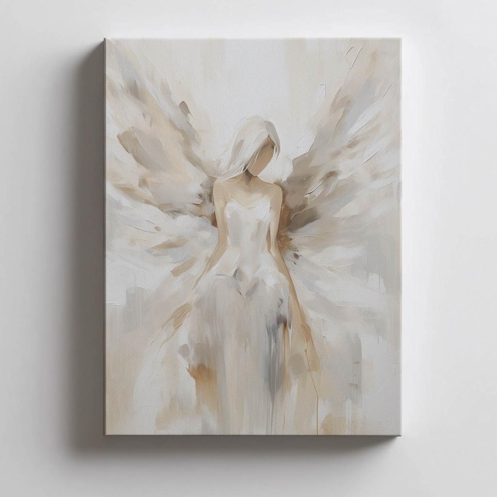 Poster Picture of Angelic Beauty Poster Picture of Angelic Beauty, 40X50 Cm, Gold Aluminum Frame, 230 Gsm Matte Paper
