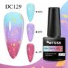 Mtssii 7ml Gold Glitter Thermal Nail Gel Polish Temperature Color Changing Gel Polish Semi Permanent Soak Off UV Gel