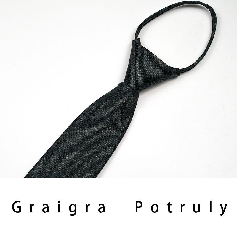 Qiandongge Suit And Tie Men'S Striped 8Cm Casual Tie Coffee Gray Dark Green Retro Work Plaid