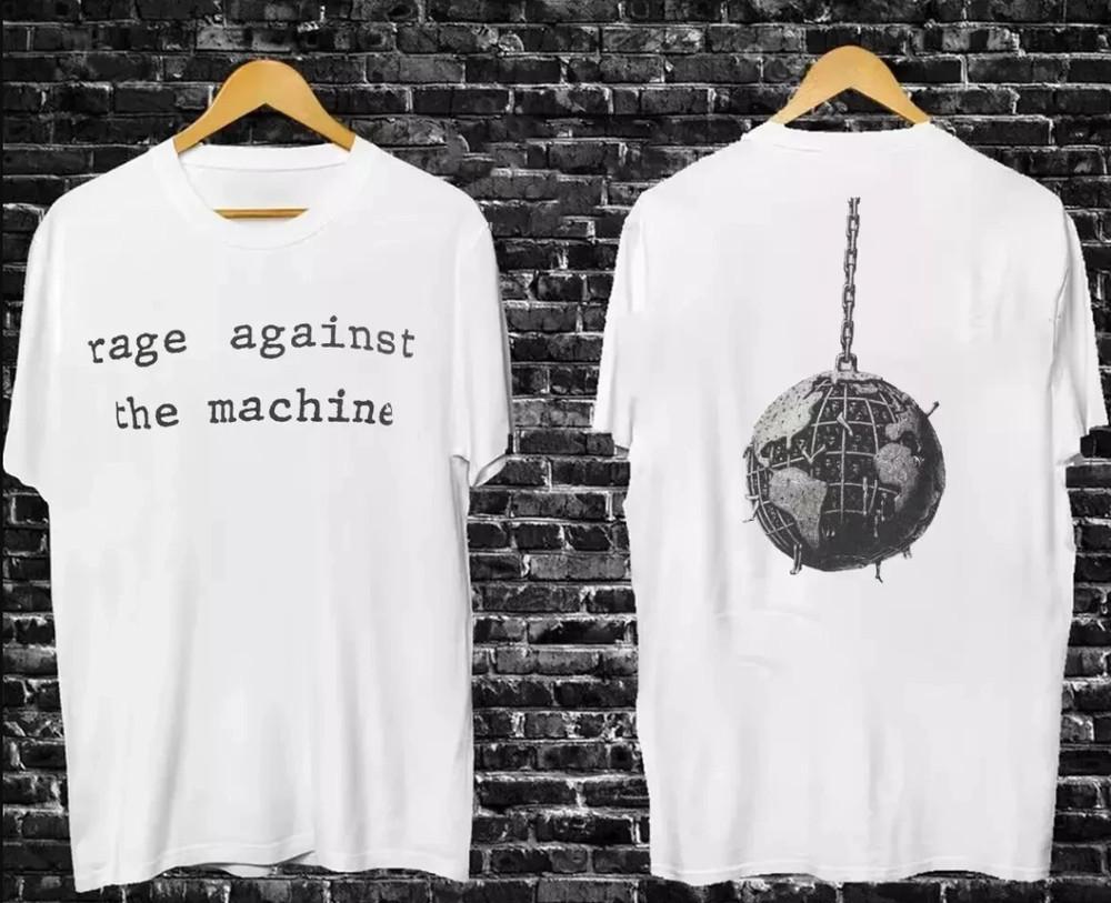 Концертная футболка Rage Against The Machine с пишущей машинкой, размеры S-4XL