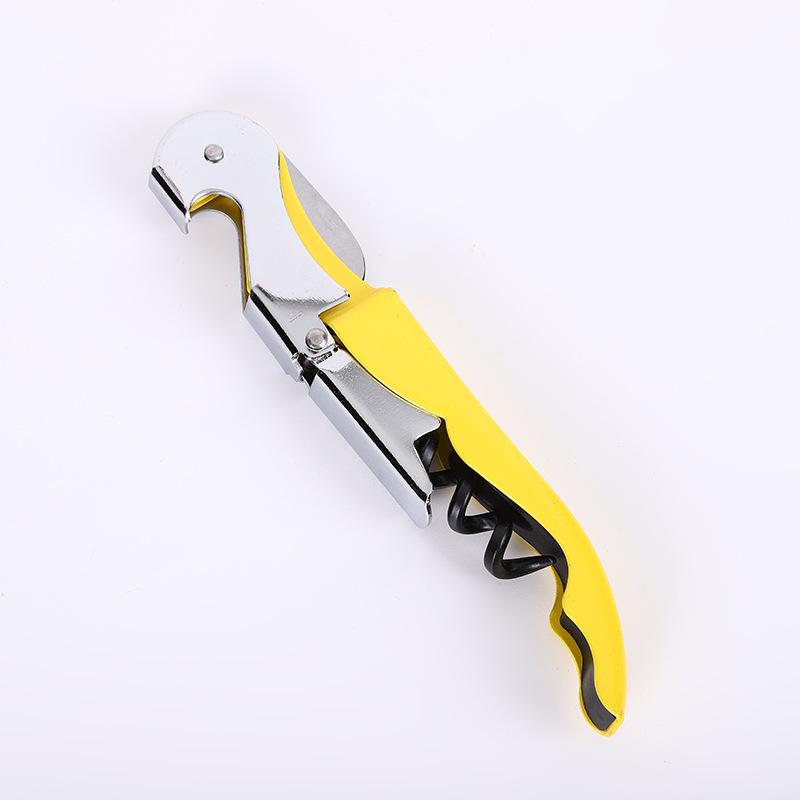 Portable Two-in-One Colorful Corkscrew and Red Wine/Beer Bottle Opener with Custom Logo Option