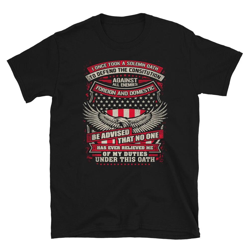Veteran Solemn Oath 2nd Amendment Freedom T-Shirt