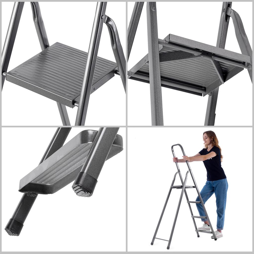 Стальная лестница бытовая складная стремянка цельная 125 кг