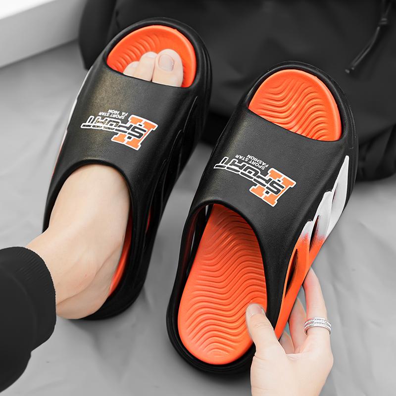 38-45 Мужские модные тапочки на мягкой подошве больших размеров Домашние повседневные тапочки Пляжные сандалии