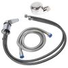Shampoo Bed Faucet Sprayer Switch Set Zinc Alloy Chrome Plating for Club Beauty Salon Barbershop SPA