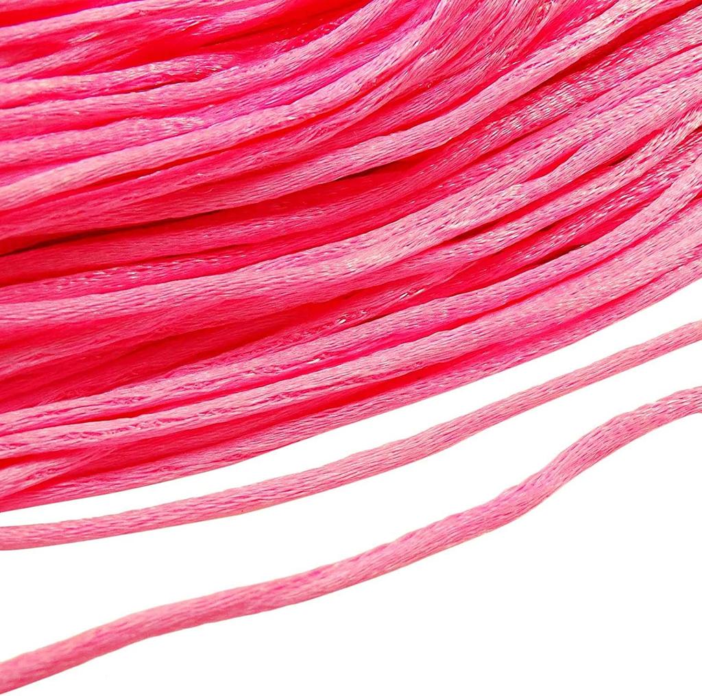 25 ярдов узел нейлоновый плетеный шнур макраме бисер DIY Rattail String Kumihimo