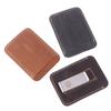 Thin Leather Money Clip Mini Wallet Men Credit Card Slot Slim Bills Metal Cash Clamp For Man Small Billfold Holder