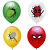 Воздушные шары для вечеринки в стиле супергероев 12 дюймов Капитан Америка Человек-паук Халк Латексные шары